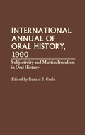 Cover: International Annual of Oral History, 1990 - Greenwood Press