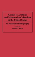 Cover: Guides to Archives and Manuscript Collections in the United States - Greenwood Press