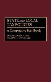 Enlarge image Cover: State and Local Tax Policies - Greenwood Press