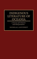 Cover: Indigenous Literature of Oceania - Greenwood Press