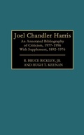 Cover: Joel Chandler Harris - Greenwood Press