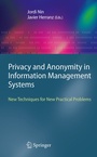 Cover: Privacy and Anonymity in Information Management Systems - Springer