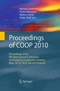 Enlarge image Cover: Proceedings of COOP 2010 - Springer