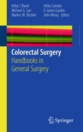 Cover: Colorectal Surgery - Springer