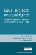 Cover: Equal Subjects, Unequal Rights - Manchester University Press
