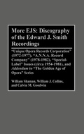 Cover: More EJS: Discography of the Edward J. Smith Recordings - Greenwood Press