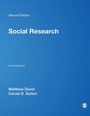 Cover: Social Research - SAGE Publications Ltd