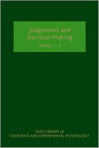 Enlarge image Cover: Judgement and Decision Making - SAGE Publications Ltd