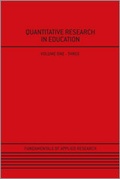 Cover: Quantitative Research in Education - SAGE Publications Ltd