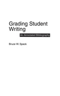 Cover: Grading Student Writing - Greenwood Press