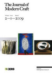 Enlarge image Cover: The Journal of Modern Craft - Berg Publishers