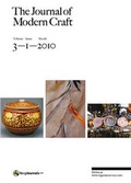 Cover: The Journal of Modern Craft - Berg Publishers