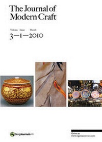 Enlarge image Cover: The Journal of Modern Craft - Berg Publishers