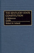 Cover: The Kentucky State Constitution - Greenwood Press