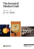 Cover: The Journal of Modern Craft - Berg Publishers
