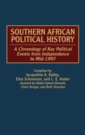 Cover: Southern African Political History - Greenwood Press