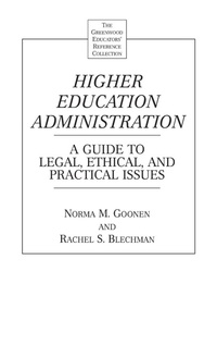 Enlarge image Cover: Higher Education Administration - Greenwood Press