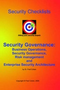 Cover: Security Governance Checklists - Fred Cohen & Associates
