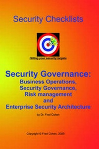 Abbildung von: Security Governance Checklists - Fred Cohen & Associates