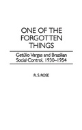 Cover: One of the Forgotten Things - Praeger Publishers Inc