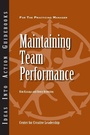 Cover: Maintaining Team Performance - Centre for Creative Leadership