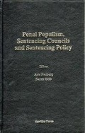 Cover: Penal Populism, Sentencing Councils and Sentencing Policy - Federation Press