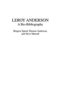Enlarge image Cover: Leroy Anderson - Praeger Publishers Inc