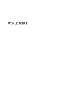 Enlarge image Cover: World War I - Greenwood Press