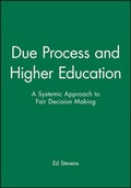 Cover: Due Process and Higher Education - Jossey-Bass