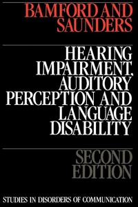 Enlarge image Cover: Hearing Impairment, Auditory Perception and Language Disability - Wiley