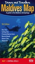 Cover: Divers' and Travellers' Maldives Map - Atoll Editions