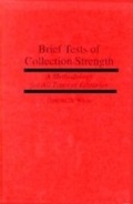 Cover: Brief Tests of Collection Strength - Praeger Publishers Inc