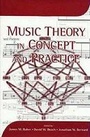 Cover: Music Theory in Concept and Practice - University of Rochester Press