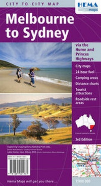 Abbildung von: Melbourne to Sydney r/v hema - Hema Maps Pty.Ltd