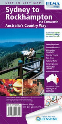 Abbildung von: Sydney-tot-Rockhampton-r/v-hema-UITV. - Hema Maps Pty.Ltd