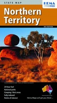 Abbildung von: Northern Territory State Map - Hema Maps Pty.Ltd