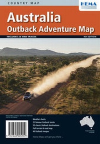 Abbildung von: Australie outback Adventure map (r) hema - Hema Maps Pty.Ltd