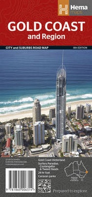 Abbildung von: Gold Coast & Region Handy Map 8th Ed. - Hema Maps Pty.Ltd