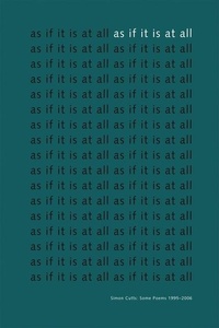 Enlarge image Cover: As If It Is At All - Granary Books