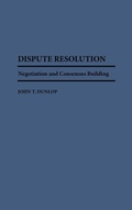 Cover: Dispute Resolution - Praeger Publishers Inc