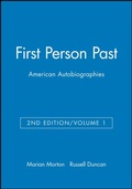Cover: First Person Past: American Autobiographies, Volume 1 - Wiley