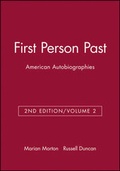 Cover: First Person Past: American Autobiographies, Volume 2 - Wiley