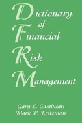 Cover: Dictionary of Financial Risk Management - Wiley