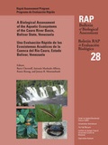 Cover: A Biological Assessment of the Aquatic Ecosystems of the Caura River Basin, Bolivar State, Venezuela - Conservation International,U.S.