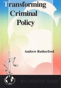 Bild: Transforming Criminal Policy - Waterside Press