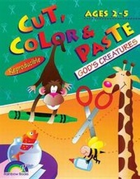 Enlarge image Cover: Cut, Color, and Paste - Rainbow Publishers