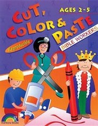 Enlarge image Cover: Cut, Color, and Paste - Rainbow Publishers