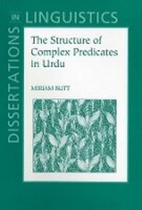 Enlarge image Cover: The Structure of Complex Predicates in Urdu - Centre for the Study of Language & Information