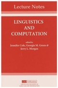 Cover: Linguistics and Computation - Centre for the Study of Language & Information
