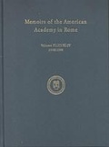 Cover: Memoirs of the American Academy in Rome, Vol. 43 (1998) / 44 (1999) - American Academy in Rome